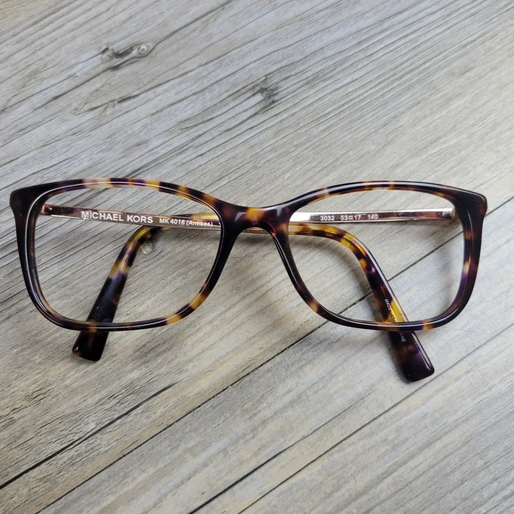 Michael Kors Eyeglasses Frames MK4016 Antibes 3032 Tortoise Gold Women 53-17-140